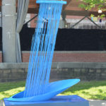 Blue Fountain Sculpture