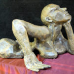 Woeful Contenance-Side-View-A-Cast-Bronze-15x26x19-2010